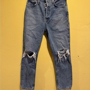 Agolde Riley Distressed Jeans Size 26